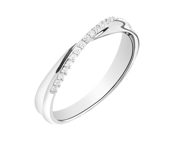 Pierścionek srebrny z cyrkoniami. Szare pierścionki Apart, z cyrkonią, srebrne. Za 144.00 zł.