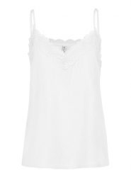 Fresh Made Top w kolorze białym rozmiar: XS. Białe topy Fresh Made, s, bez wzorów, z koronki, bez kołnierzyka, bez ramiączek. Za 41.95 zł.