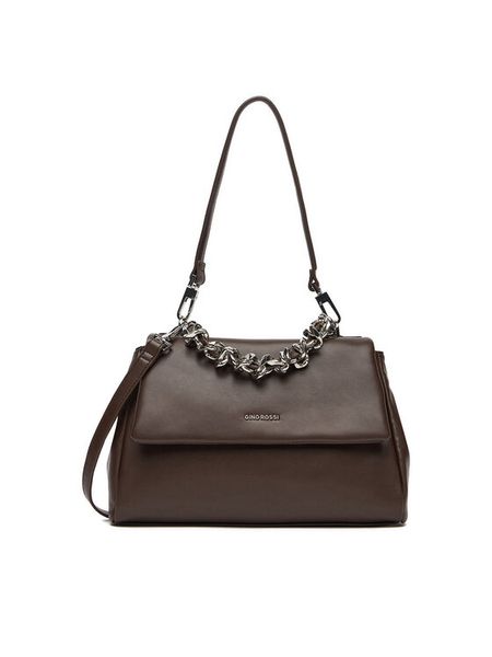 Gino Rossi Torebka CEO-LARA-LDA8144A Brązowy. Brązowe torebki klasyczne Gino Rossi, bez wzorów, z materiału, bez dodatków. Za 209.99 zł.