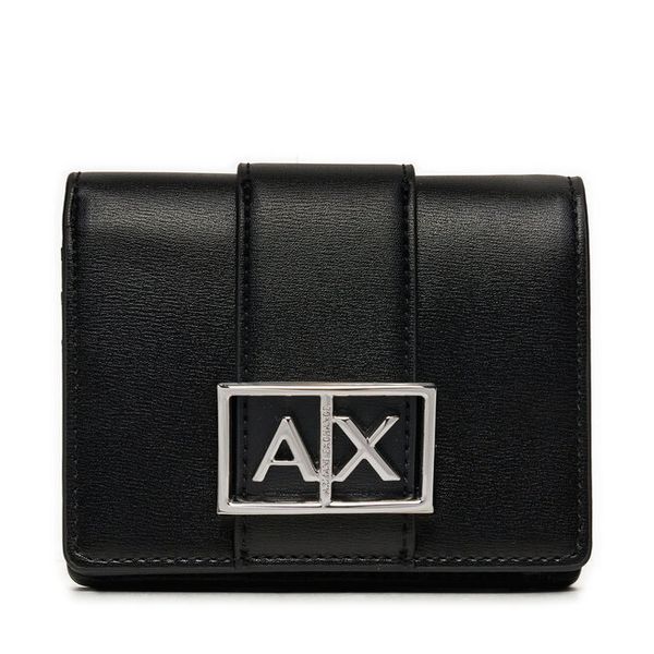 Portfel Armani Exchange. Czarne portfele Armani Exchange, bez wzorów. Za 329.99 zł.