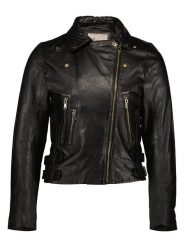 7eleven Skórzana kurtka "Luxy" w kolorze czarnym rozmiar: 42. Czarne kurtki 7eleven, bez wzorów, z materiału, bez kaptura. Za 578.99 zł.