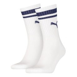 Puma Skarpety Crew Heritage 2-Pack 90794403. Białe skarpety Puma, bez wzorów. Za 48.99 zł.