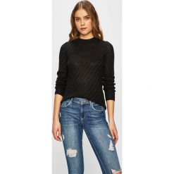 Jacqueline de Yong - Sweter. Czarne swetry Jacqueline de Yong, s, bez wzorów, z dzianiny, bez ramiączek. W wyprzedaży za 49.90 zł.