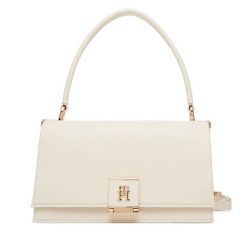 Torebka Tommy Hilfiger. Białe torebki klasyczne TOMMY HILFIGER, bez wzorów, bez dodatków. Za 649.99 zł.