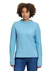 BETTY & CO Sweter w kolorze błękitnym rozmiar: 46. Niebieskie swetry Betty & Co, bez wzorów, bez ramiączek. Za 96.60 zł.