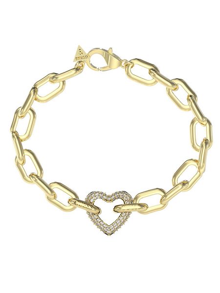 Guess Bransoletka JUBB05 016JW Złoty. Żółte bransoletki Guess, metalowe. Za 215.99 zł.