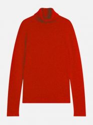 Just Cashmere Kaszmirowy golf "June" w kolorze czerwonym rozmiar: S. Czerwone golfy Just Cashmere, s, bez wzorów, z kaszmiru, bez ramiączek. Za 521.99 zł.