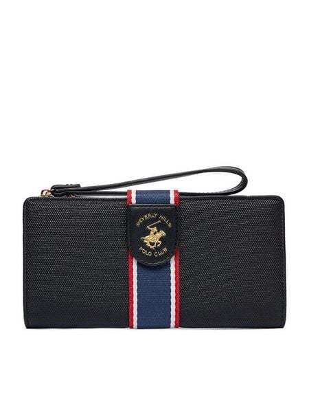 Beverly Hills Polo Club Portfel CEO-BHPC-W1-006-AW25 Czarny. Czarne portfele Beverly Hills Polo Club, bez wzorów, z materiału. Za 79.99 zł.