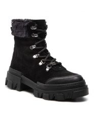Rage Age Botki RA-62-06-000392 Czarny. Czarne botki Rage Age, bez wzorów, ze skóry, bez obcasa, na płaskiej podeszwie, bez zapięcia. Za 599.00 zł.