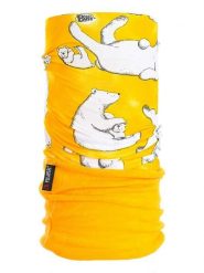 Buff Szal-koło w kolorze żółtym - 63 x 22 cm rozmiar: onesize. Żółte szaliki Buff, bez wzorów, z materiału. Za 48.45 zł.