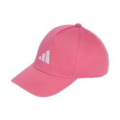 Czapka z daszkiem adidas 100% bawełna S/M różowa. Czerwone czapki Adidas, bez wzorów, z bawełny, klasyczne. Za 58.99 zł.
