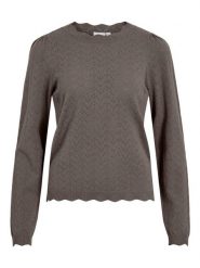 Vila Sweter w kolorze szarobrązowym rozmiar: S. Szare swetry Vila, s, bez wzorów, bez ramiączek. Za 129.95 zł.