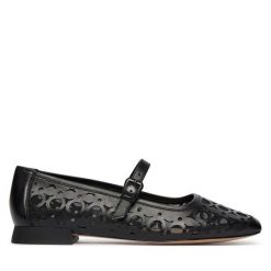 Baleriny Caprice. Czarne baleriny Caprice, bez wzorów, bez obcasa. Za 399.99 zł.