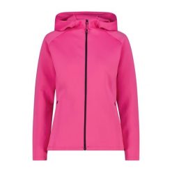 Damska bluza z kapturem zapinana na zamek CMP. Czerwone bluzy CMP, bez wzorów, z kapturem. W wyprzedaży za 279.55 zł.