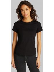 CALVIN KLEIN JEANS Koszulka w kolorze czarnym rozmiar: S. Czarne bluzki Calvin Klein Jeans, s, bez wzorów, z bawełny, bez kołnierzyka, bez ramiączek. Za 132.67 zł.