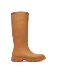 Hunter Kalosze Downpour Tall HFRW0001251 Brązowy. Brązowe kalosze Hunter, bez wzorów, z gumy. Za 359.99 zł.
