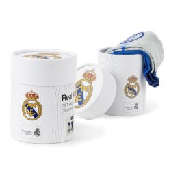 Skarpetki kibicowskie 3-pak zestaw prezentowy Real Madryt. Skarpety REAL MADRID, bez wzorów, z bawełny. Za 75.84 zł.