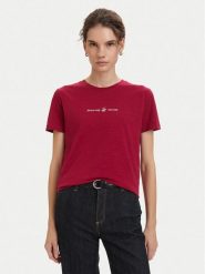Beverly Hills Polo Club T-Shirt P-SS26W-TS6510 Bordowy Regular Fit. Czerwone koszulki polo Beverly Hills Polo Club, l, bez wzorów, z bawełny, bez kołnierzyka, bez ramiączek. Za 139.99 zł.