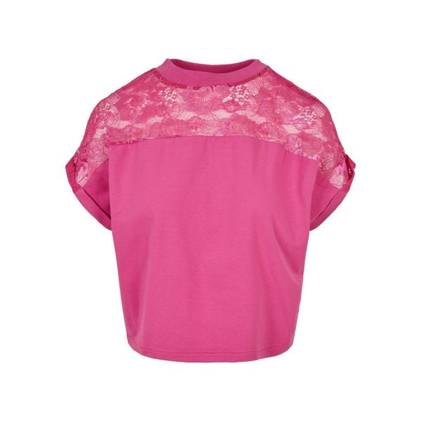 Damska koszulka z koronki Urban Classics Oversized GT. Fioletowe koszulki sportowe Urban Classics, bez wzorów, z koronki, bez ramiączek. Za 183.50 zł.