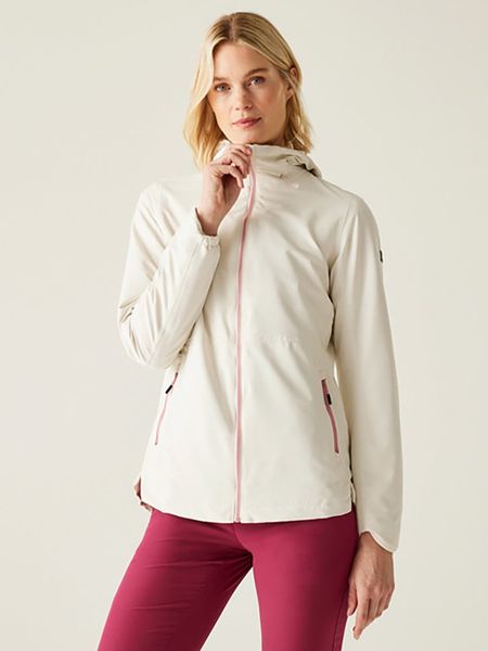 Regatta Kurtka przeciwdeszczowa "Hamara IV" w kolorze kremowym rozmiar: 50. Brązowe kurtki sportowe Regatta, m, bez wzorów, z tkaniny, bez kaptura, outdoorowe. Za 144.24 zł.