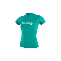 Damska koszulka typu rashguard O'Neill wetsuits Basic Skins. Niebieskie bluzki O'Neill, bez wzorów, sportowe, bez kołnierzyka, bez ramiączek. Za 148.00 zł.