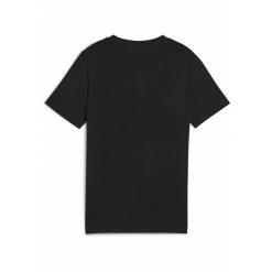 Młodzieżowa koszulka Essentials Block PUMA Black. Czarna bluzki Puma, m, bez wzorów, eleganckie, bez kołnierzyka, bez ramiączek. Za 89.00 zł.
