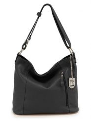 Lucca Baldi Skórzana torebka "Vercelli" w kolorze czarnym rozmiar: onesize. Czarne torby na ramię Lucca Baldi, bez wzorów, z materiału, na ramię, bez dodatków. Za 304.99 zł.