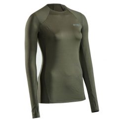 Koszulka sportowa z długim rękawem CEP Reflective damska. Zielone koszulki sportowe CEP, bez wzorów, bez ramiączek, do biegania. Za 299.00 zł.