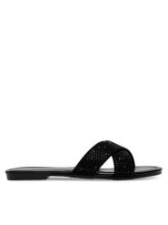 Clara Barson Klapki WSS20916-03A Czarny. Czarne klapki Clara Barson, bez wzorów, z syntetyku, bez obcasa. Za 47.99 zł.