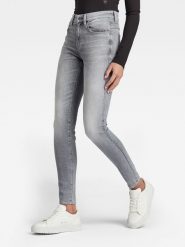 G-Star Dżinsy "Lhana" - Skinny fit - w kolorze szarym rozmiar: W30/L34. Szare jeansy G-Star, l, z aplikacjami. Za 219.08 zł.