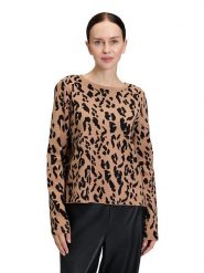 Betty Barclay Sweter w kolorze karmelowo-czarnym rozmiar: 38. Brązowe swetry Betty Barclay, bez wzorów, bez ramiączek. Za 219.95 zł.