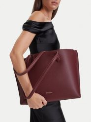GINO ROSSI Torebka C-LXGUILIA Bordowy. Czerwone shopper Gino Rossi, bez wzorów, ze skóry, bez dodatków. Za 299.99 zł.