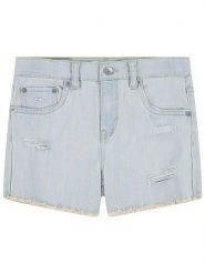 Levi's Kids Szorty dżinsowe w kolorze błękitnym rozmiar: 164. Niebieskie szorty Levi's Kids, z aplikacjami, ze skóry, klasyczne. Za 105.63 zł.