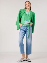 Gerry Weber Koszulka w kolorze zielonym rozmiar: 36. Zielone bluzki Gerry Weber, bez wzorów, bez kołnierzyka, bez ramiączek. Za 101.23 zł.