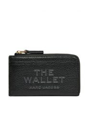 Marc Jacobs Bilonówka The Leather Top Zip Multi 2S4SMP010S02 Czarny. Czarne portfele Marc Jacobs, bez wzorów, ze skóry. Za 669.99 zł.