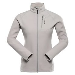 Bluza damska turystyczna szybkoschnąca Alpine Pro Morwa. Brązowe bluzy Alpine Pro, bez wzorów, bez kaptura. W wyprzedaży za 299.00 zł.