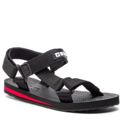 Sandały Big Star Shoes. Czarne sandały BIG STAR SHOES, bez wzorów, retro, bez obcasa, na płaskiej podeszwie, bez zapięcia. Za 89.99 zł.