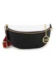 Mia Tomazzi Skórzana saszetka "Perugino" w kolorze czarno-białym - 23 x 13 x 2 cm rozmiar: onesize. Białe torby na ramię Mia Tomazzi, bez wzorów, z materiału, sportowe, przez ramię, bez dodatków. Za 130.99 zł.