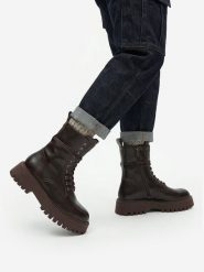 G-Star Raw Trzewiki EO-GEDIZ-8090-25 Brązowy. Brązowe botki G-Star, bez wzorów, ze skóry, bez obcasa, na płaskiej podeszwie, bez zapięcia. Za 479.99 zł.
