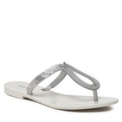 Japonki Melissa. Białe klapki Melissa, bez wzorów, bez obcasa. Za 199.99 zł.