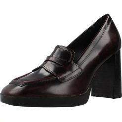 Buty GEOX D TEULADA Bordeaux. Czerwone trekkingi Geox, z lakierowanej skóry, na fitness i siłownię. Za 371.99 zł.