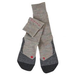 Skarpetki damskie Falke TK2 Melange. Szare skarpety Falke, bez wzorów, z poliamidu. Za 161.50 zł.