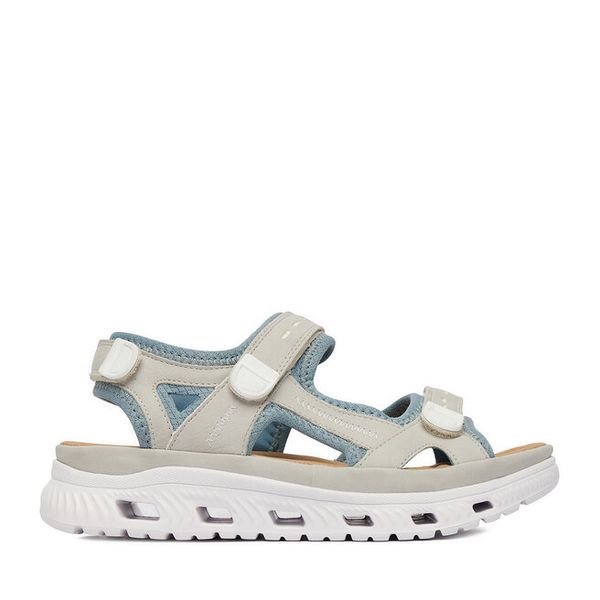 Sandały Rieker. Szare sandały Rieker, bez wzorów, bez obcasa, na płaskiej podeszwie, bez zapięcia. Za 359.99 zł.