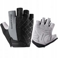 Rękawiczki rowerowe Rockbros rozmiar M. Szare rękawiczki ROCKBROS, bez wzorów, sportowe. Za 99.99 zł.