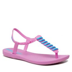 Sandały Ipanema. Fioletowe sandały Ipanema, bez wzorów, bez obcasa, na płaskiej podeszwie, bez zapięcia. Za 119.99 zł.