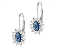 Kolczyki srebrne z cyrkoniami. Szare kolczyki Apart, z cyrkonią, srebrne. Za 169.00 zł.