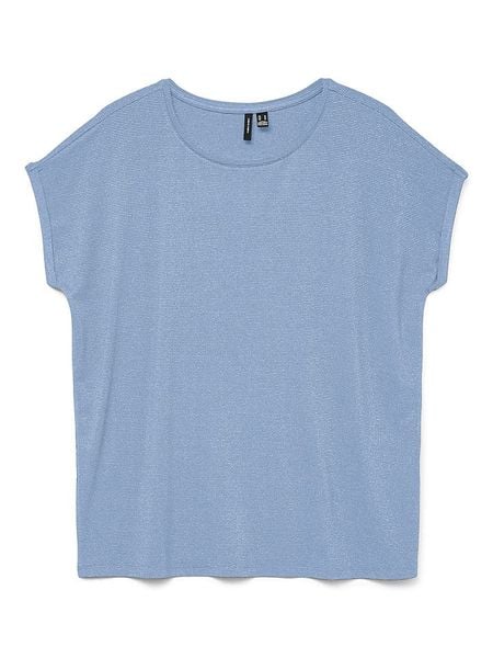 Vero Moda Koszulka w kolorze błękitnym rozmiar: S. Niebieskie bluzki Vero Moda, s, bez wzorów, bez kołnierzyka, bez ramiączek. Za 72.95 zł.