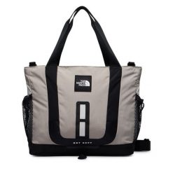 Torebka The North Face. Brązowe shopper The North Face, bez wzorów, bez dodatków. Za 449.99 zł.
