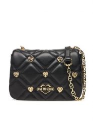 LOVE MOSCHINO Torebka JC4124PP1MLI0000 Czarny. Czarne torebki klasyczne Love Moschino, bez wzorów, ze skóry, bez dodatków. Za 619.99 zł.