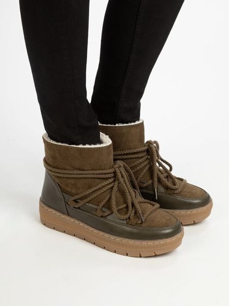 Bellucci Botki zimowe w kolorze ciemnozielonym rozmiar: 39. Zielone botki Bellucci, na zimę, bez wzorów, bez obcasa, bez zapięcia. Za 143.56 zł.